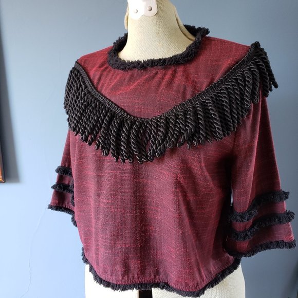 Anina Fringe Top/ Size L - Picture 2 of 6